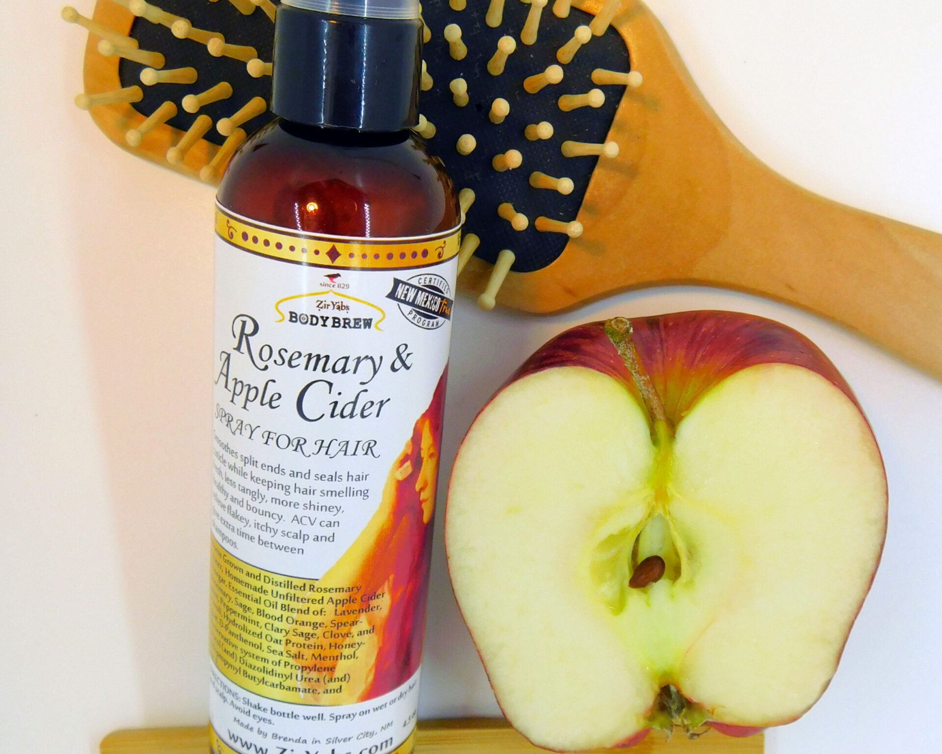 ACV HAIR SPRAY - Freshens Hair and Relieves Itchy Scalp - Ziryabs Body Brew
