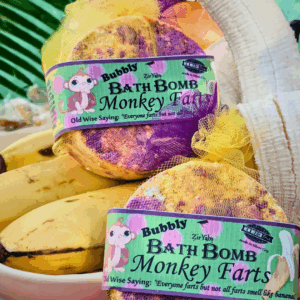 Monkey Farts BUBBLY Bath Bomb