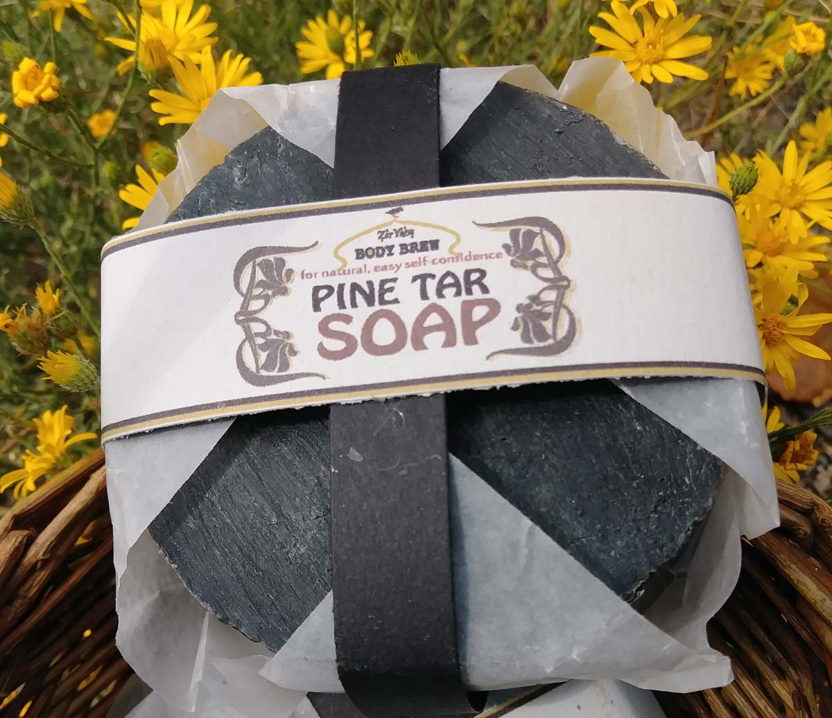 PINE TAR SOAP for Eczema with Neem Ziryabs Body Brew
