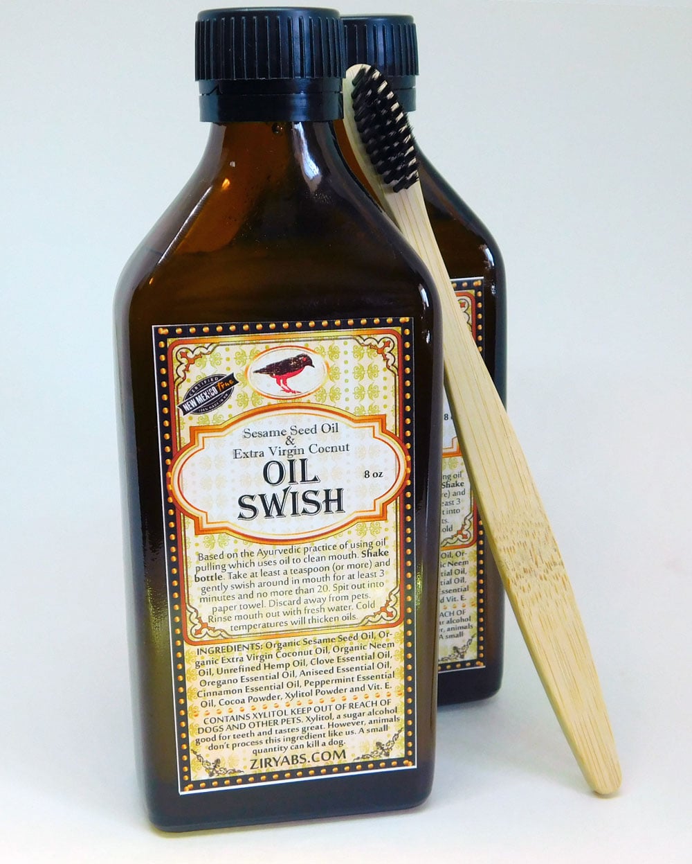 OIL SWISH – Natural Ayurvedic Mouth Cleanse - Ziryabs Body Brew